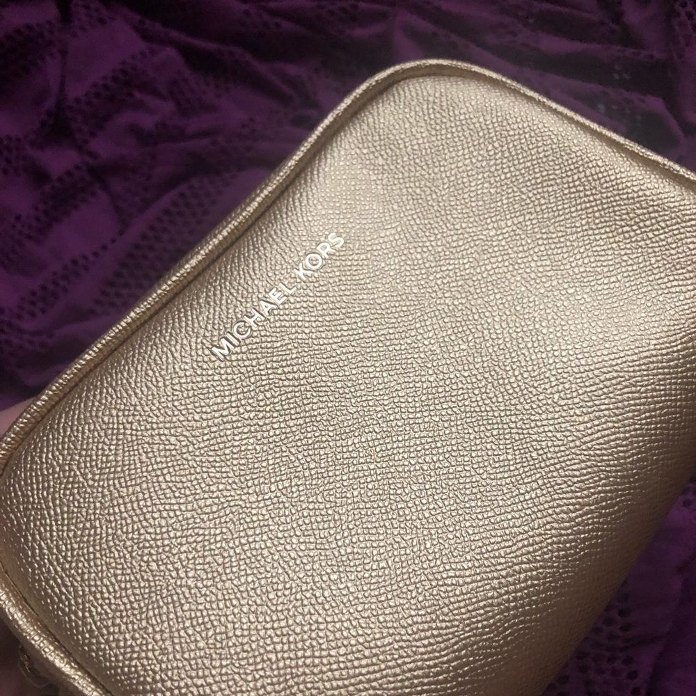 *SOLD* Michael Kors Gold Clutch/ Wristlet